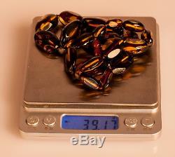 Natural Cognac Baltic Amber Bead Necklace 39.17g R101050