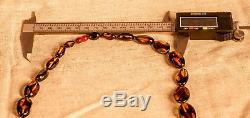 Natural Cognac Baltic Amber Bead Necklace 39.17g R101050