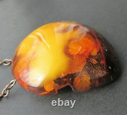 Natural Genuine Antique Butterscotch Egg Yolk Baltic Amber Pendant 48g