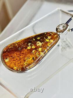 Natural Genuine Baltic Vintage Amber Necklace Egg Yolk Butterscotch Polish