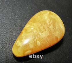 Natural Genuine Butterscotch Egg Yolk Baltic Amber Stone 23.5g