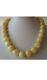 Natural Huge Baltic Royal White Amber Round Beads Necklace 104.5gr