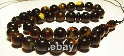 Natural Islamic amber rosary natural Baltic amber prayer pressed