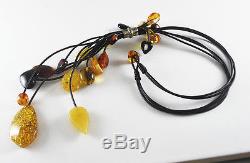 Natural Multicolor Baltic Amber Necklace 34 gr