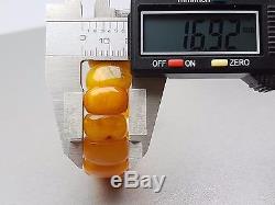 Natural Old 24.76 gr. Butterscotch Egg Yolk Baltic Amber Bracelet