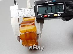Natural Old 27.37 gr. Butterscotch Egg Yolk Baltic Amber Bracelet