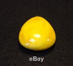 Natural Old Antique Butterscotch Egg Yolk Baltic Amber Pendant 13,40 Grams