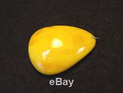 Natural Old Antique Butterscotch Egg Yolk Baltic Amber Pendant 13,40 Grams