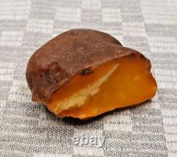 Natural Raw Vintage Antique Yellow Red Scotch Baltic Amber Stone