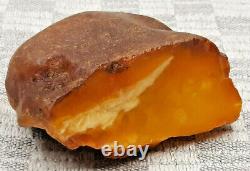 Natural Raw Vintage Antique Yellow Red Scotch Baltic Amber Stone