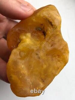 Natural Raw YELLOW Baltic Amber Stone 82GR