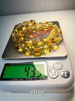 Natural Ukraine amber 43.3 gr ISLAMIC 33 PRAYER BEADS ROSARY