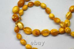 Natural Untreated Baltic Butterscotch Amber Necklace 25.61 Grams