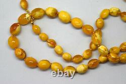 Natural Untreated Baltic Butterscotch Amber Necklace 25.61 Grams
