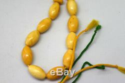 Natural Untreated Baltic Butterscotch Amber Necklace Praying Beads Tasbih