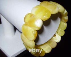 Natural White Baltic Amber beads Bracelet Genuine Amber Bracelet High Quality