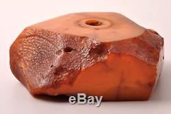 Natural antique Baltic butterscotch amber pen holder 230.45g size 100x87x38mm