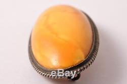Natural antique Baltic butterscotch egg yolk amber stone 11.75 g size 55x23x9mm