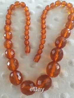Natural baltic amber bead necklace