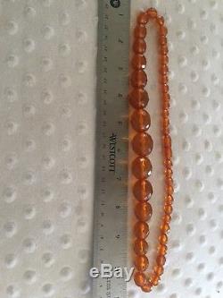 Natural baltic amber bead necklace