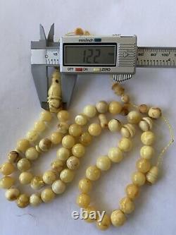 Natural baltic amber islamic prayer rosary / 45.4 Gram/ 3 / Anklet
