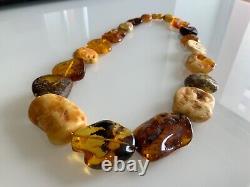 Natural baltic amber necklace 64.8gr