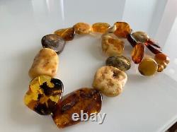 Natural baltic amber necklace 64.8gr
