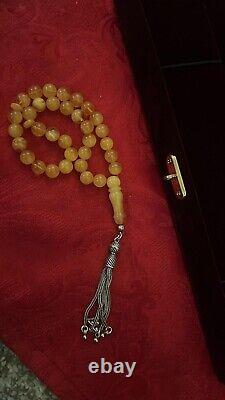 Natural baltic amber rosary beads vintage