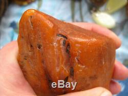 Natural baltic amber stone rock 130.7 gr. Bernstein