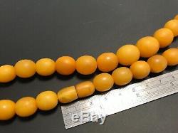 Natural old baltic amber necklace butterscotch color, 36,8gr