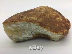 Natural white baltic amber stone 93.7 grams