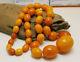 Necklace Natural Amber Baltic Bead Old 37,4g Vintage R-001