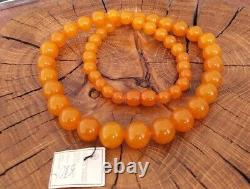 Nos Vintage Natural Baltic Amber beads natural Baltic amber Yellow 70g