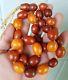 Old Antique Natural Baltic Amber Butterscotch Egg Yolk Bead Necklace 42.52 Grams