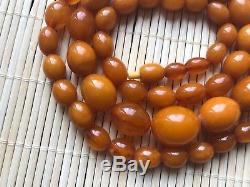 Old Geniune Natural Antique Baltic Vintage Amber jewelry stone Necklace gemstone