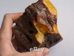 Old Huge (396g) Stone Egg Yolk Butterscotch Color Baltic amber