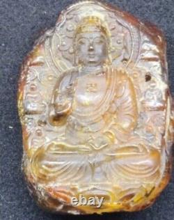 Old baltic amber buddha 21 gram