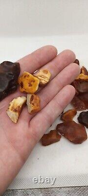 Old baltic amber stones for Handmade 104gramm (Fraction 1-5gramm)