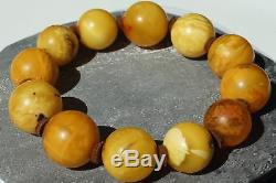 Old natural Baltic amber bracelet 32 g. FEDEX EXTRA FAST WORLDWIDE SHIPPING