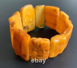 Old natural baltic amber bracelet 43gr