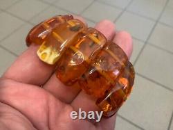 Old natural baltic amber bracelet 62gr