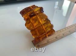 Old natural baltic amber bracelet 62gr