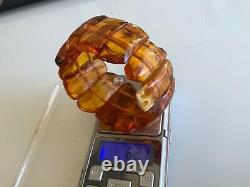 Old natural baltic amber bracelet 62gr