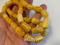 Old natural baltic amber necklace 43gr