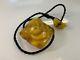 Old natural baltic amber necklace pendant 31gr