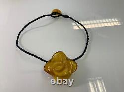 Old natural baltic amber necklace pendant 31gr