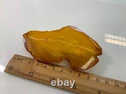 Old natural baltic amber stone brooch 42gr