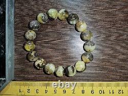 RARE Amber Bracelet Natural Baltic White Black Green Beads