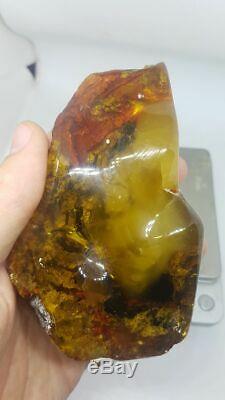 Raw Amber Stone Rock Natural 166 gr Kahrman Misbah Tesbih Baltic Tiger Bernstein