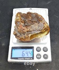 Raw Amber Stone rock 64.4g 100% Natural Baltic amber stone kahrab kahrman misbah